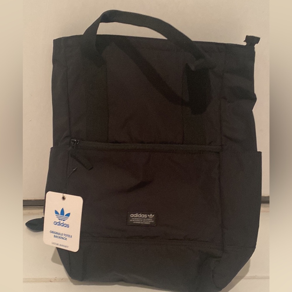 Adidas Backpack Utility Carryall Unisex Tote Travel Bag Black